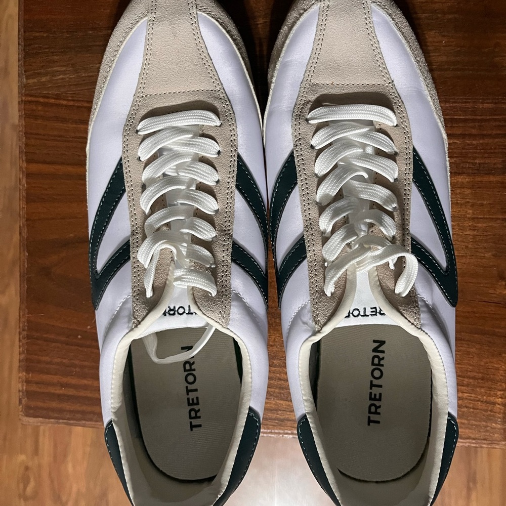 Rawlings Men's White and Green Sneakers
